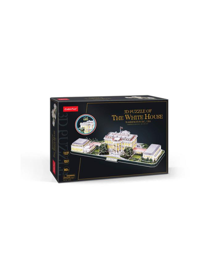 dante Puzzle 3D LED Biały dom L529H główny