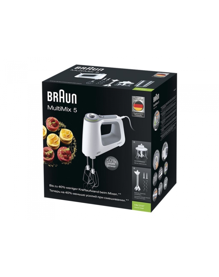 Braun hand mixer HM 5137 750 W Kolor: BIAŁY - MultiMix 5 główny