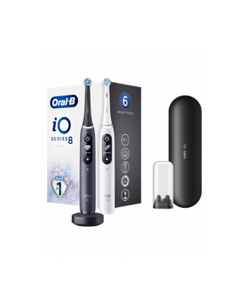 Braun Oral-B iO Series 8 Kolor: BIAŁY / Kolor: CZARNY - with 2nd handpiece