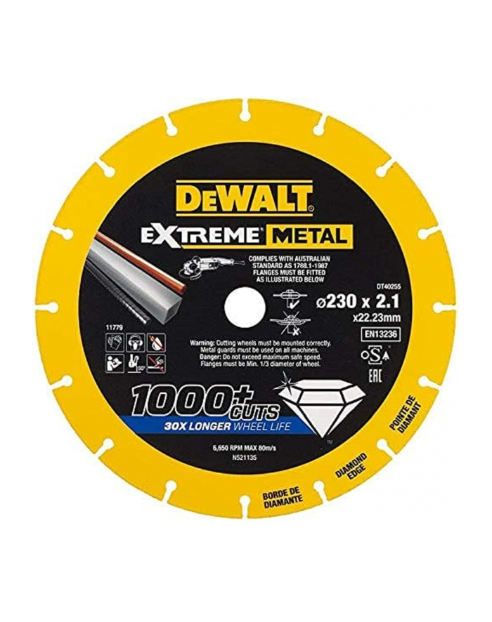 Dewalt diamond cutting disc DT40255-QZ - 230x1.5mm główny