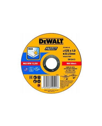 Dewalt cutting disc DT43902-QZ stainless steel - flat 125x1mm nr 1