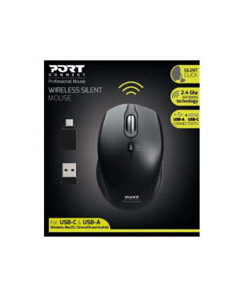 Mysz PORT DESIGNS OFFICE PRO SILENT WIRELESS -BLACK