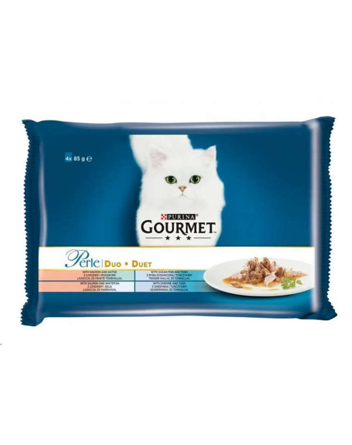 purina nestle GOURMET PERLE DUO Duet Rybny 4x85g główny