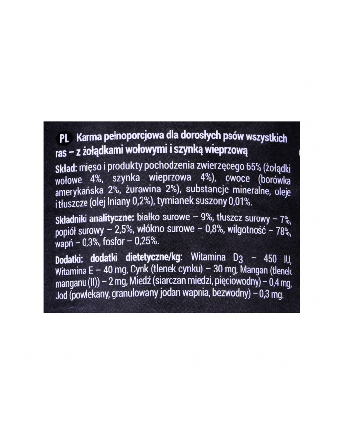 dolina noteci DNOTECI Karma RAFI szynka żołwołborów PIES 400g główny