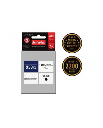 Tusz Activejet AH-953BRX (zamiennik HP 953XL L0S70AE; Premium; 50 ml; czarny) - nowy chip nr 2