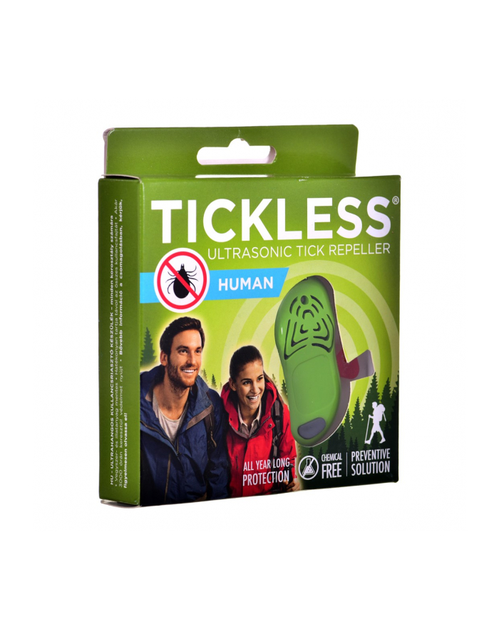 Odstraszacz kleszczy dla ludzi TickLess zielony główny