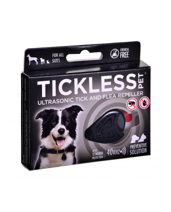 Odstraszacz kleszczy dla zwierząt TickLess czarny nr 1