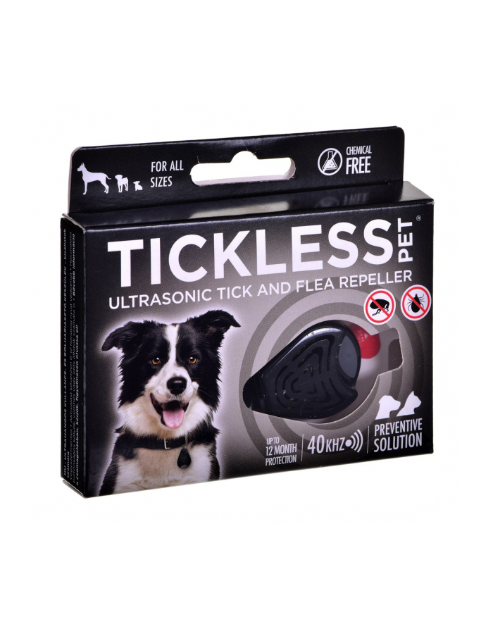 Odstraszacz kleszczy dla zwierząt TickLess czarny główny