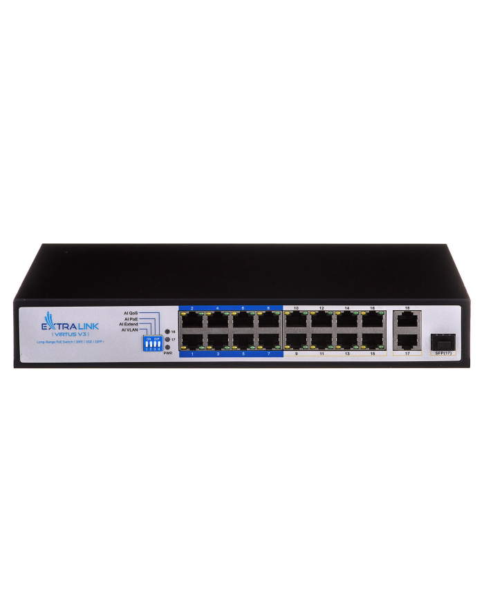 Extralink VIRTUS V3 Switch PoE 16x 100Mb/s PoE/PoE+ główny