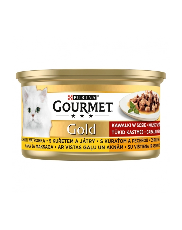purina nestle GOURMET GOLD - kurczak i wątróbka 85g główny