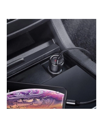 BAS(wersja europejska)S ŁADOWARKA SAMOCHODOWA PD 45W USB+USB-C QC