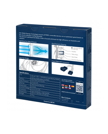 arctic cooling WENTYLATOR ARCTIC P14 PWM PST (Kolor: CZARNY/Kolor: CZARNY) 140mm