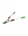 Sekator do gałęzi kowadełkowy teleskopowy 670 mm  średnica cięcia 45 mm  uchwyty aluminiowe Verto - nr 2