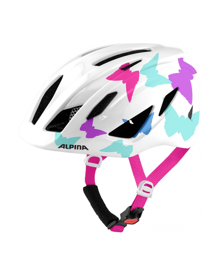 Kask rowerowy ALPINA PICO biel perłowa motyle połysk 50-55 new 2021 główny