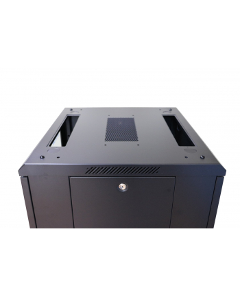 Extralink -szafka stojąca 19   22U 600x600 Czarna flat-pack