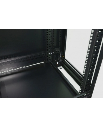 Extralink - szafa stojąca 19  27U 600x800 Czarna flat-pack nr 2