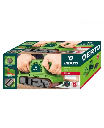 Szlifierka taśmowa 730W  pas bezkońcowy 75 x 457 mm Verto nr 2