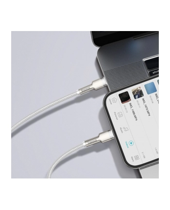 BAS(wersja europejska)S KABEL USB-C LIGHTNING CAFULE PD 1M BIAŁY