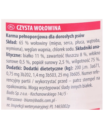 ANIMONDA GranCarno Single Protein smak: wołowina - puszka 800g nr 1