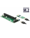D-ELOCK KARTA PCI-E X16 -> M2 KEY B+M + KABEL USB 30CM 41428 - nr 4