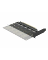 D-ELOCK KARTA PCI-E X16 -> 5X M2 LOW PROFILE KEY B + ADAPTERY SATA 90435 - nr 1