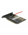 D-ELOCK KARTA PCI-E X16 -> 5X M2 LOW PROFILE KEY B + ADAPTERY SATA 90435 - nr 24