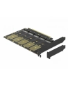 D-ELOCK KARTA PCI-E X16 -> 5X M2 LOW PROFILE KEY B + ADAPTERY SATA 90435 - nr 3