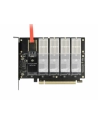 D-ELOCK KARTA PCI-E X16 -> 5X M2 LOW PROFILE KEY B + ADAPTERY SATA 90435 - nr 4