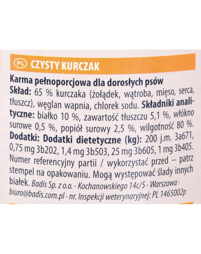 ANIMONDA GranCarno Single Protein smak: kurczak - puszka 400g główny