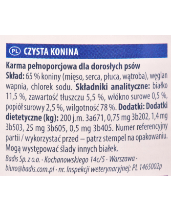 ANIMONDA GranCarno Single Protein smak: konina - puszka 400g