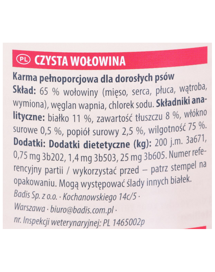 ANIMONDA GranCarno Single Protein smak: wołowina - puszka 800g główny