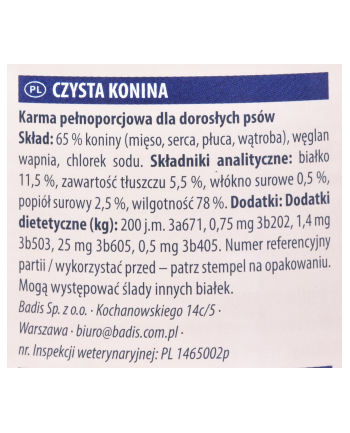 ANIMONDA GranCarno Single Protein smak: konina - puszka 800g