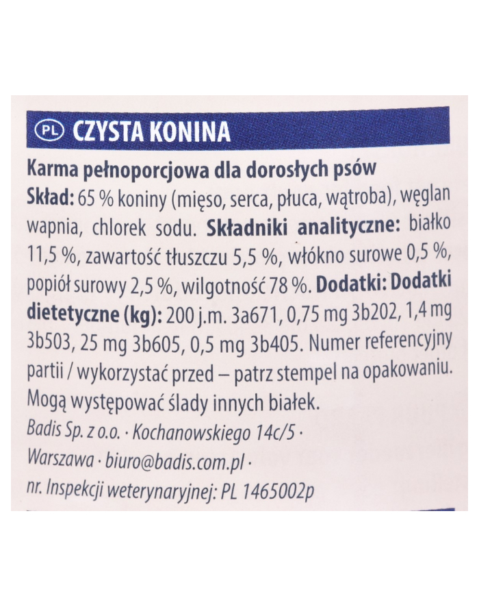 ANIMONDA GranCarno Single Protein smak: konina - puszka 800g główny