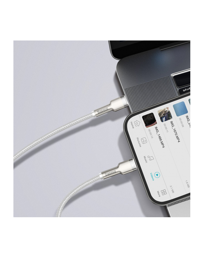 BAS(wersja europejska)S KABEL USB-C LIGHTNING CAFULE PD 1M BIAŁY główny