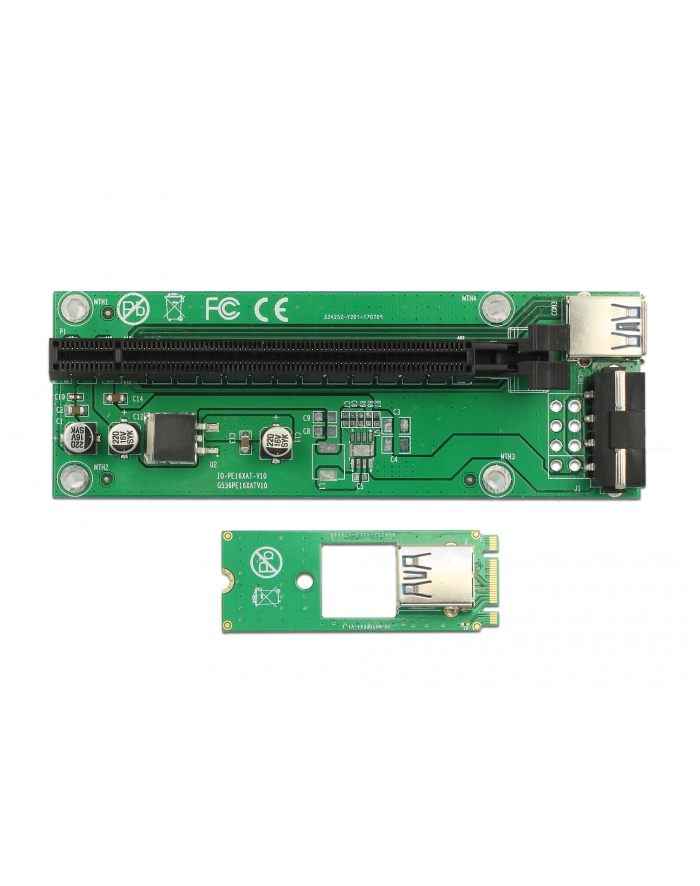 D-ELOCK KARTA PCI-E X16 -> M2 KEY B+M + KABEL USB 30CM 41428 główny