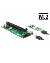 D-ELOCK KARTA PCI-E X16 -> M2 KEY B+M + KABEL USB 30CM 41428 - nr 7
