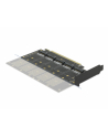 D-ELOCK KARTA PCI-E X16 -> 5X M2 LOW PROFILE KEY B + ADAPTERY SATA 90435 - nr 11