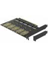 D-ELOCK KARTA PCI-E X16 -> 5X M2 LOW PROFILE KEY B + ADAPTERY SATA 90435 - nr 16