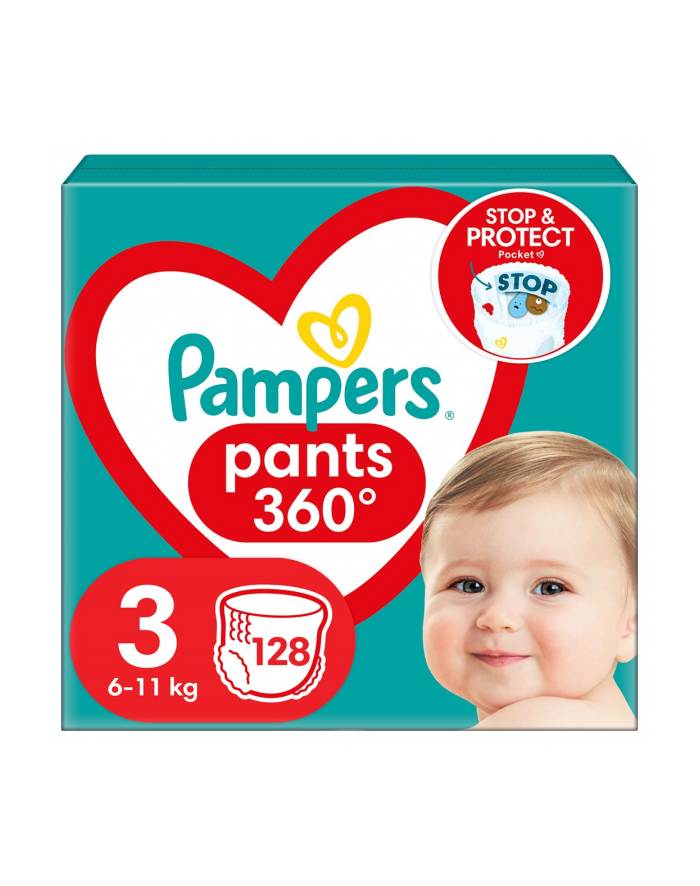 PAMPERS Pieluchomajtki MB Rozm 3  6-11kg  128szt główny