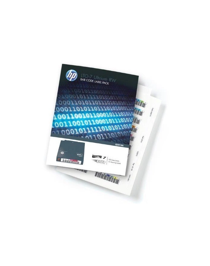 hewlett packard enterprise Pakiet etykiet LTO-7 Ultrium RW Q2014A główny