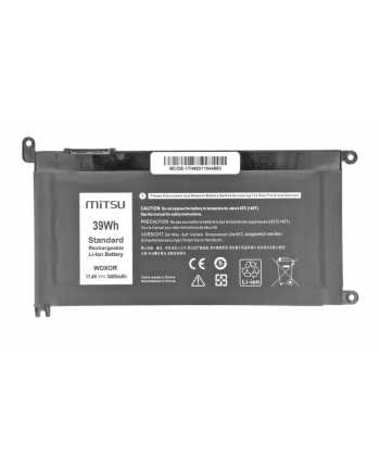 mitsu Bateria do D-ELL Vostro 14 (5468), Inspiron 15 (5568), 3400 mAh (39Wh), 11.4 Volt