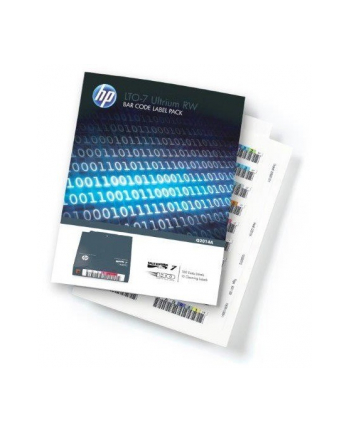 hewlett packard enterprise Pakiet etykiet LTO-7 Ultrium RW Q2014A