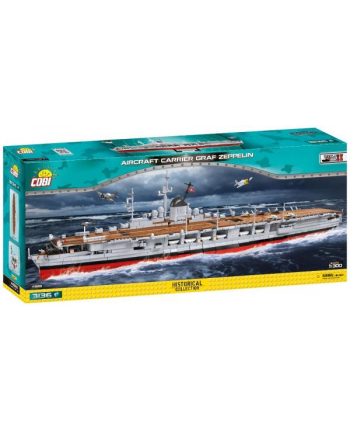 COBI 4826 Historical Collection WWII Niemiecki lotniskowiec Aircraft Carrier Graf Zeppelin 3136 klocków