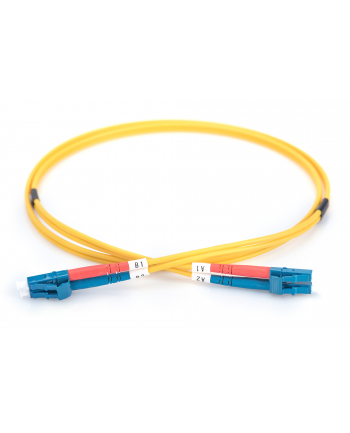 digitus Patchcord FO Singlemode 09/125 OS2 LC-LC duplex 3m Żółty