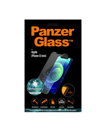 panzerglass Szkło ochronne Standard Super+ iPhone 12 Mini AntiBacterial