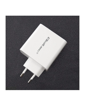 qoltec Ładowarka sieciowa | 63W | 5-20V | 1.5-3A | USB typ C PD |       USB QC 3.0 | Biała nr 1