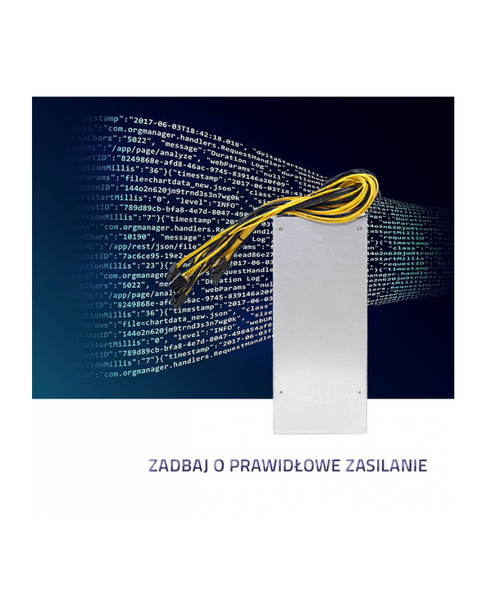 qoltec Zasilacz PCI-E Smart 1600W | 80 Plus Gold główny