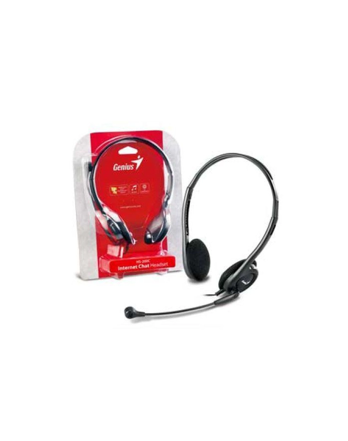 Słuchawki z mikrofonem GENIUS HS-200C czarne główny