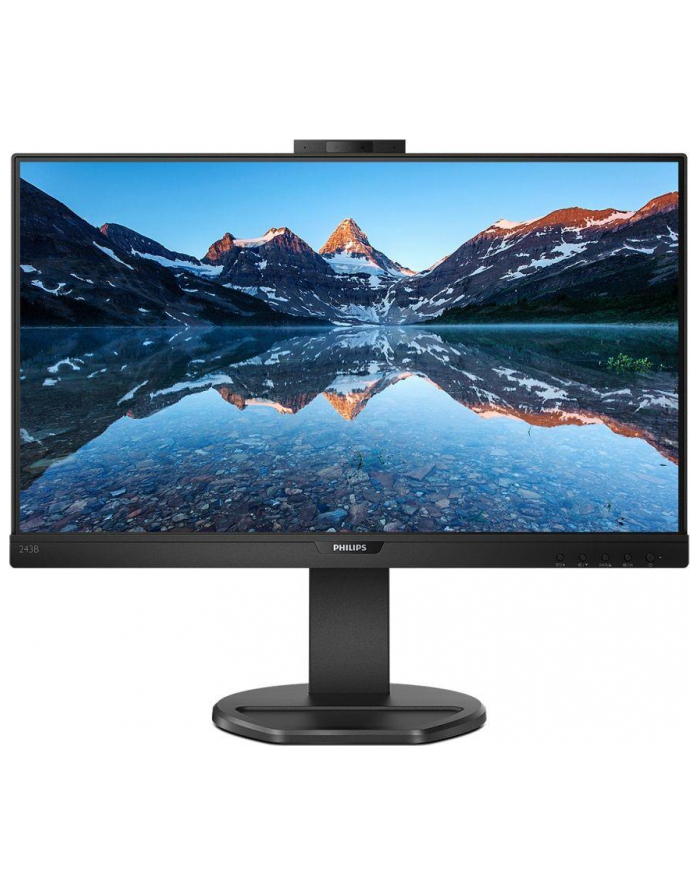 PHILIPS 243B9H/00 23.8inch IPS 1920x1080 USB-C DP HDMI 250cd/m2 speakers webcam pop up 3 side frameless B-LINE główny