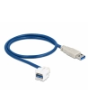 D-ELOCK Keystone module USB-A F 3.0 -> USB-A M 250 degree with 50cm cable - nr 1